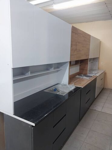 Кухонные гарнитуры: Кухонный гарнитур, Новый, цвет - Черный, ДСП, Бесплатная доставка at lalafo.kg — 18 Кухонные гарнитуры: Кухонный гарнитур, Новый, цвет - Черный, ДСП, Бесплатная доставка — 18