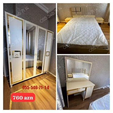 İkinəfərlik çarpayı, Dolab, Termo, 2 tumba, Yeni