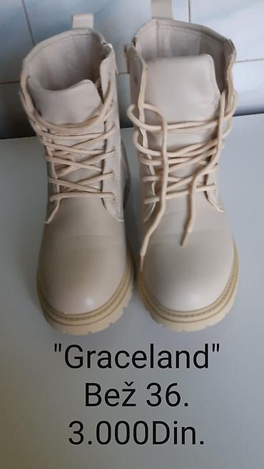 Gležnjače: Nove Graceland ženske čizme, broj 36 - Boja: Bež - Model: gležnjače — 4