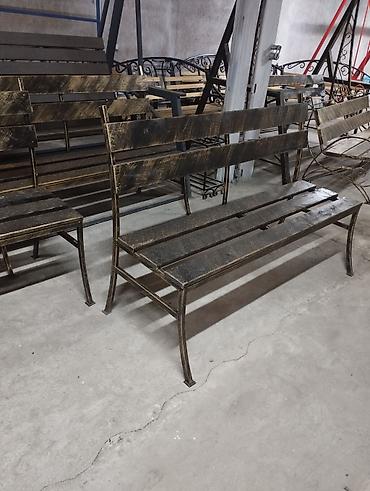 Скамейки: Скамейка Металл, Со спинкой, С крышей — 13