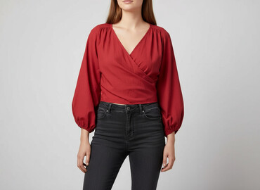 czarne obcisła bluzki z długim rękawem: Women's blouse, size XL