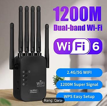 internet güçlendirici: Wi‑Fi 6 AP/Repeater – 1200M, Dual‑Band (2.4 GHz + 5 GHz) - 1200 Mb/s — 2