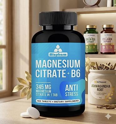 booster: Magnesium Citrate + B6 (345mg) – 180 tablet Gərgin iş rejimi — 1