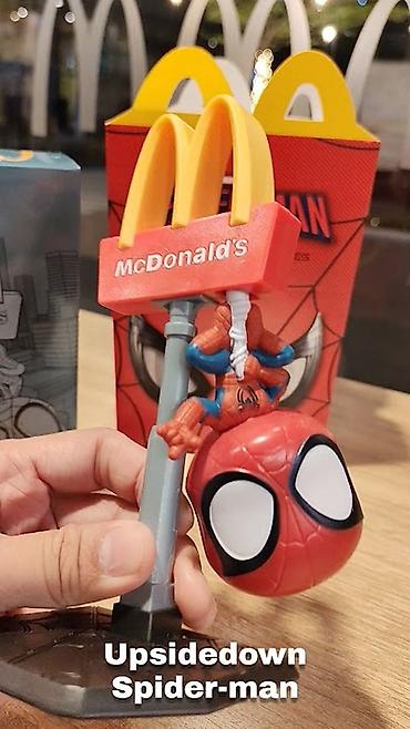 kinder stranger things will: McDonald’s – Upside Down Spider‑Man oyuncağı — 1