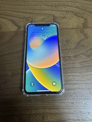 Apple iPhone: IPhone X, Б/у, 256 ГБ, Black Titanium, Защитное стекло, Чехол, 100 %