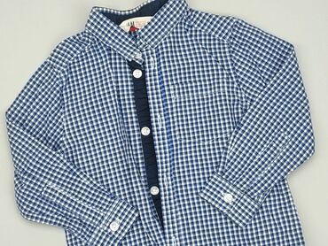 Shirts: Shirt 1.5-2 years, condition - Very good, pattern - Cell, color - Blue