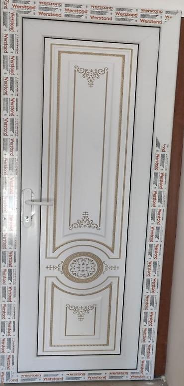 islenmis plastik qapi: Yeni Plastik qapı 80x200 sm Zamok və çərçivə ilə, Zəmanətli, Pulsuz quraşdırma, Pulsuz çatdırılma, Rayonlara çatdırılma — 10