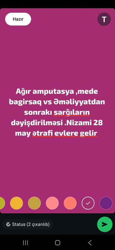 Qamət korrektorları: Ağır amputasiya, mədə-bağırsaq və əməliyyat sonrası