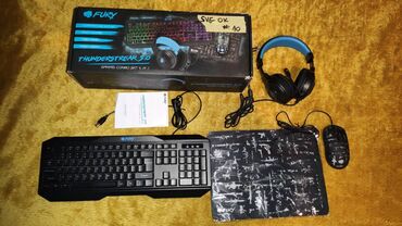 Tastature: Fury Thunderstreak 3.0 komplet 4 u 1 #10 Na prodaju gaming komplet 4 — 1