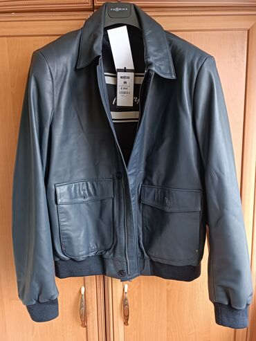 кожаные куртки в бишкеке: Куртка цвет - Голубой
