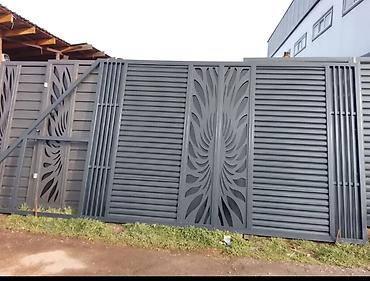 Распашные ворота: Металлические ворота и калитки современного дизайна - Материал — 3