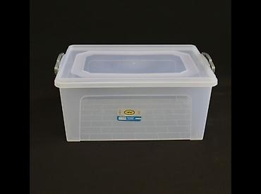 Sandıqlar: Şəffaf saxlama qabı Humnac plastik uzunluğu 41 sm. eni 28sm.içini — 1