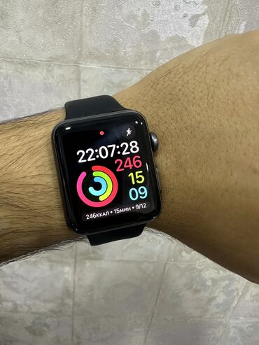 barter saatla: İşlənmiş, Smart saat, Apple, Sensor ekran, rəng - Qara