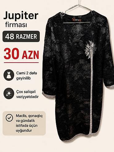 8 mart hediye: Jupiter firmasının qadın paltarı - Razmer: 48 - Qiymət: 30 AZN - Rəng — 1