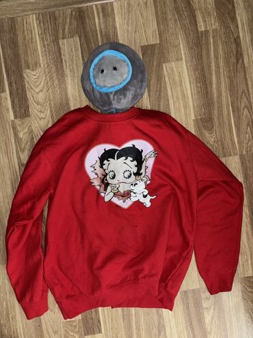 Мужская обувь: Qırmızı Gildan Heavy Blend sweatshirt Betty Boop❤️❤️ - Brend: Gildan