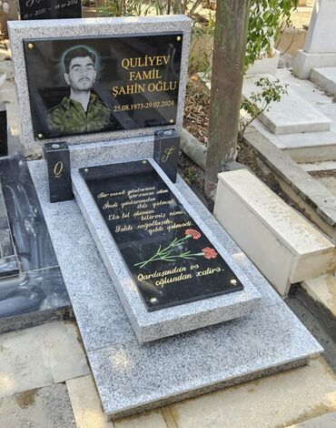 Başqa xidmətlər: Mərmər qranit abidə daşlarının sifarişi qəbul olunur.Çatdırılma — 15