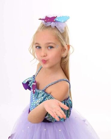 Haljine: Odmah dostupne mala sirena haljinice u kompletu sa mašnom za kosu za — 2