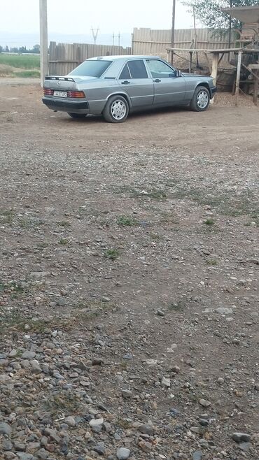 Mercedes-Benz: Mercedes-Benz 190E (W201) sedan, gümüş rəng. - Kuzov: 4 qapılı, arxa — 5