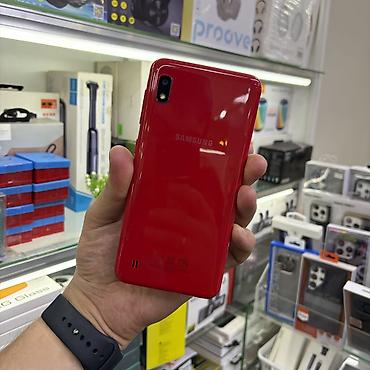 note 2: Samsung Galaxy A10, Б/у, 32 ГБ, цвет - Красный, 2 SIM — 1