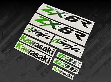 Delovi za motocikle: Nalepnice Kawasaki ZX6R Ninja Stikeri za motore - 2420 📌 Opis — 3