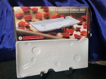 Ostalo posuđe: Tanjir nov za sir Ennentaler Svajcarska izdanje 2021god. Keramicki — 1