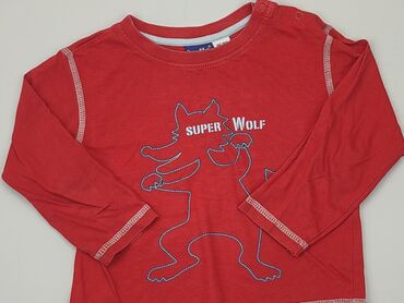 czerwony sweterek: Bluza, Lupilu, 1.5-2 lat, 86-92 cm, stan - Dobry