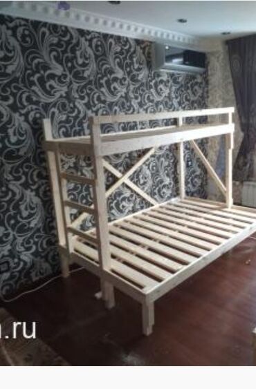 детская мебель ош: Двухъярусная Кровать, Новый