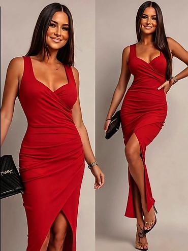 zelene bluze: Ženska elegantna midi haljina bez rukava, dostupna u više boja — 1