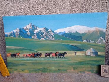 Картины: 1. Картина "Цветы". Акварель. 1995 г. Витебск. Белоруссия. Размер — 21