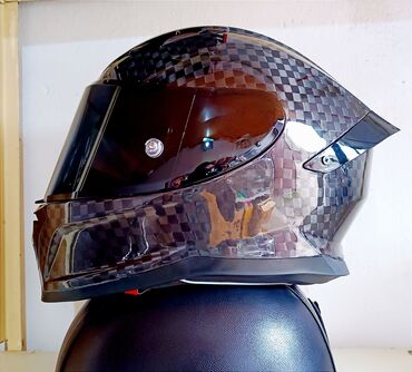 мото 250: ❗Карбоновый Шлем для мотоцикла Оригинал!!. Шлем из Карбона с тёмным