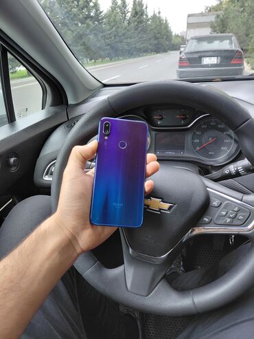 islenmis telfonlar: Redmi Note 7, 64 GB, rəng - Göy, Düyməli, Sensor, Barmaq izi