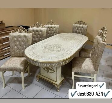 Masa və oturacaq dəstləri: Qonaq otağı üçün, Yeni, Açılmayan, Dördbucaq masa, 6 stul -da lalafo.az — 11 Masa və oturacaq dəstləri: Qonaq otağı üçün, Yeni, Açılmayan, Dördbucaq masa, 6 stul — 11
