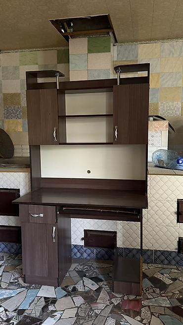 кухоный стол уголок: Комплект мягкой мебели, Б/у, цвет - Коричневый — 4