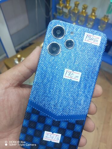 50 manata telfon: Xiaomi Redmi 12, 256 GB, rəng - Göy, 
 Zəmanət, Düyməli, Sensor