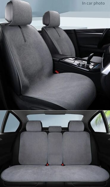 Чехлы и накидки на сиденья: Чехлы Тканевые, цвет - Серый, Новый, Платная доставка, Самовывоз — 5