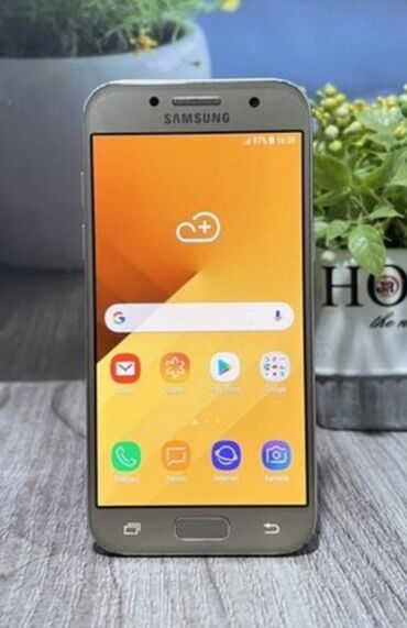 samsung tele: Samsung Galaxy A5 2017, 64 GB, rəng - Qızılı, Barmaq izi