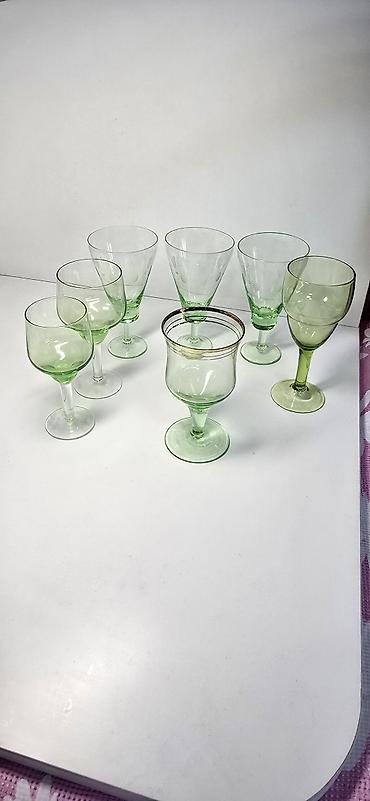 Женская одежда: Комплект фужеров СССР, целые, хрусталь, есть и в золоте, все за 650с — 1