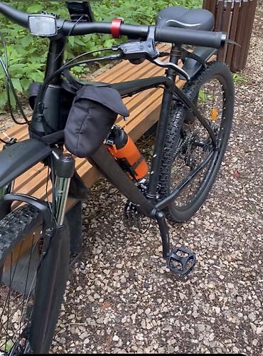 Спортивные велосипеды: Şəhər və off-road üçün çoxfunksiyalı dağ velosipedi - Rəng: mat qara — 3