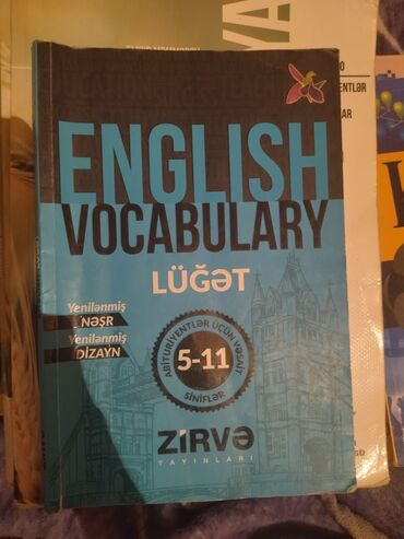 kitab sekilleri: Ingilis dili lüğət təptəzədi İstifadə edilib amma səliqəli şəkildə