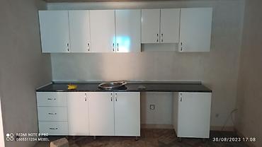 Sifarişlə mətbəx mebeli: Sifarişlə mətbəx dəsti, Özü çəkən petlələr, Mat laminat, Kredit yoxdur, Pulsuz çatdırılma — 7