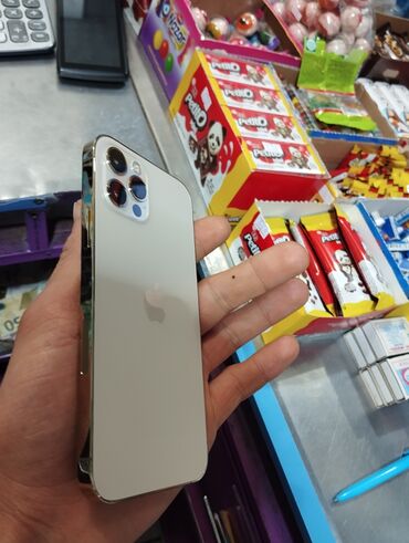 apple 12pro: IPhone 12 Pro, 256 GB, Qızılı, Zəmanət, Simsiz şarj, Face ID