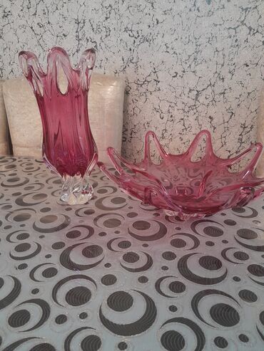 dibçək gülü: Набор ваз, Хрусталь