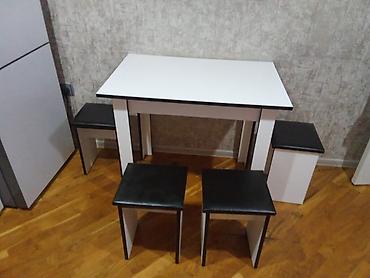 metbex canaqlari: Mətbəx üçün, Yeni, Açılmayan, Dördbucaq masa, 4 stul — 3