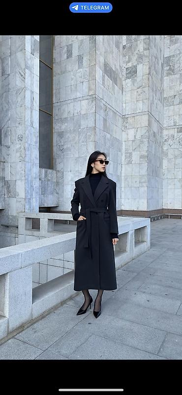 Пальто: Пальто, Классика, Осень-весна, Длинная модель, S, M — 2