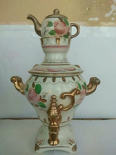samovar almaq: Porselen samovar dəsti - Material: yüksək keyfiyyətli porselen - Rəng — 1