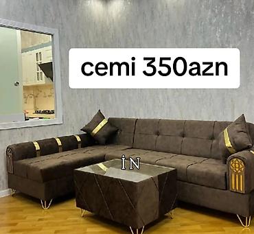 Divan və masa dəstləri: Yeni, Künc divan, Qonaq otağı üçün, Açılan, Azərbaycan — 1