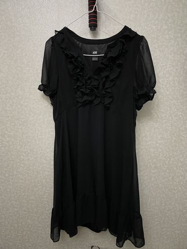 черное короткое платье: Повседневное платье, Лето, Короткая модель, M (EU 38)
