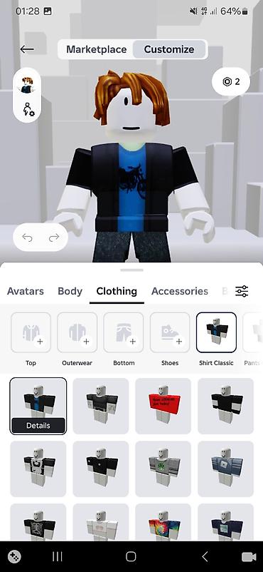Комплекты одежды: Набор аватаров и одежды для Roblox (скриншоты из меню — 4