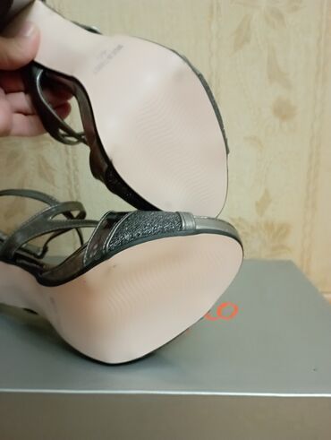 Çəkmələr: Çəkmə, Ölçü: 40, rəng - Gümüşü, İşlənmiş — 9