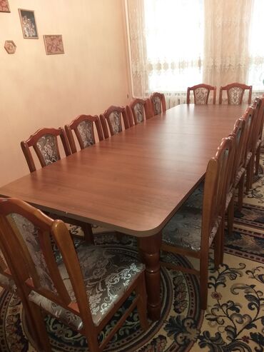 столы для столовой: Зал үчүн үстөл, Колдонулган, Бүктөө эмес, Тик бурчтуу